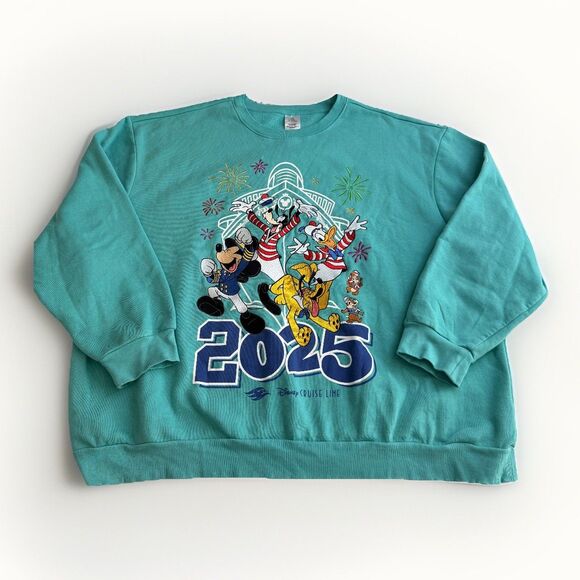 2025 Disney Cruise Line sweatshirt Adults Size 3XL Unisex Crew Neck Oversize - Picture 1 of 8